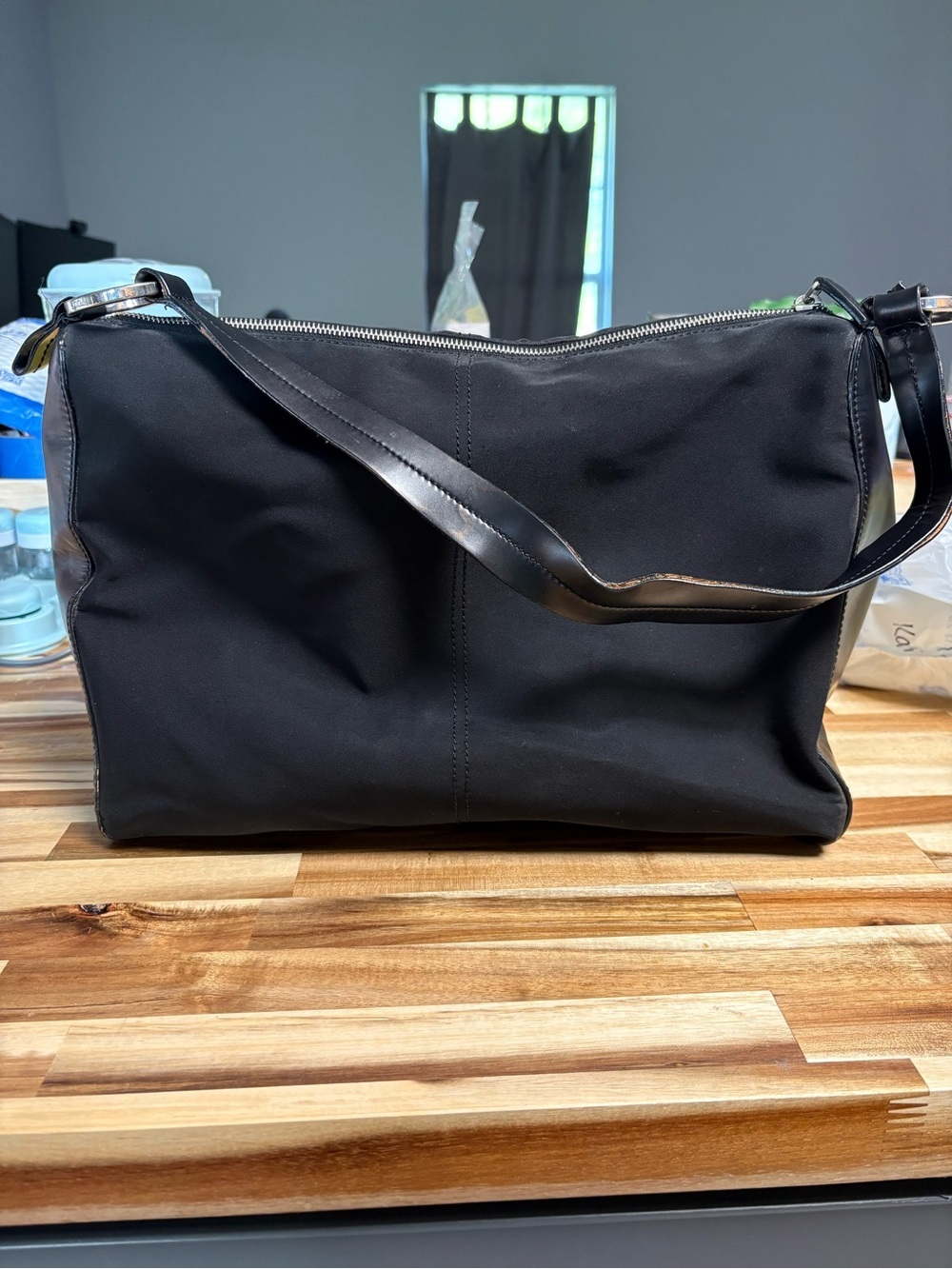Loved Tod’s Black Nylon and Leather Shoulder Bag/Purse